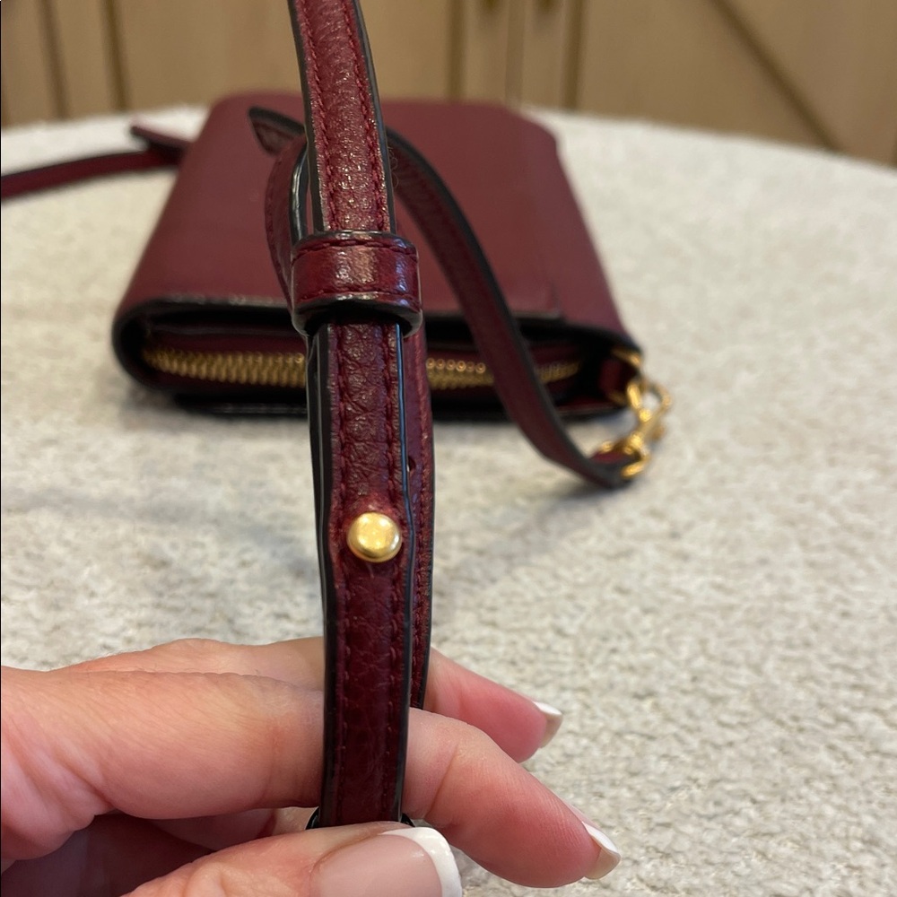 Tory Burch Deep Burgundy Crossbody Bag - Picture 5 of 6